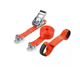 All Tie-Down Straps & Accessories Car tie-down strap -5T - 4.38m - 50mm – 3-part - Swivel hooks - Vehicle transportation