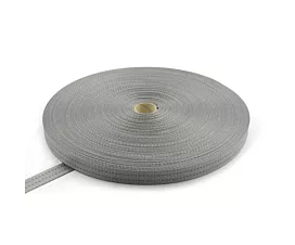 All Webbing Rolls - Polyester Polyester webbing 35mm - 3,000kg - 100m roll - Gray - 2 stripes