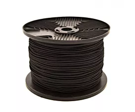 Container - Fine Mesh Elastic cord - 3mm - 100m - Black