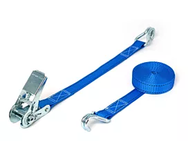 All Tie-Down Straps 25mm Tie-down - 800kg – 4.8m - 25mm – 2-part – Double J-hook – Blue