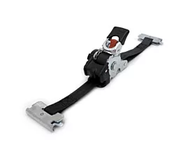 All Black Tie-Down Straps Tie-Down Strap - 300kg - 1.8m - 25mm - Auto-retractable - E-track fittings – Black