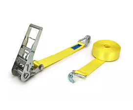 All Tie-Down Straps 75mm Tie-Down Strap - 10T - 75mm - 2-part - Double J-hook - Yellow - Custom label