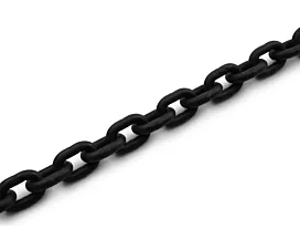 Chains per Meter Black chain 8mm - 2000kg - G8 - Standard